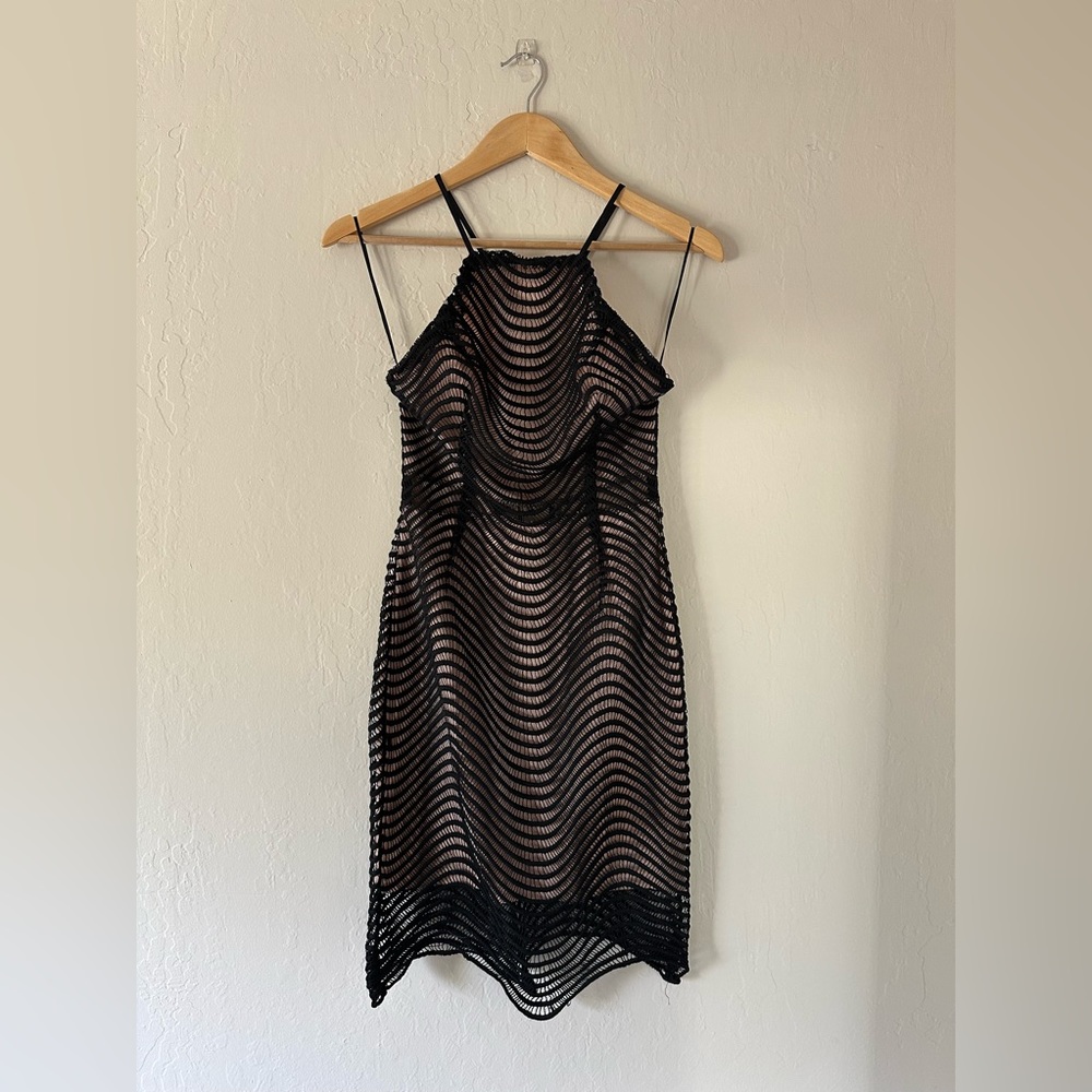 Nasty Gal Black Mini Dress - Open Back - Size Small